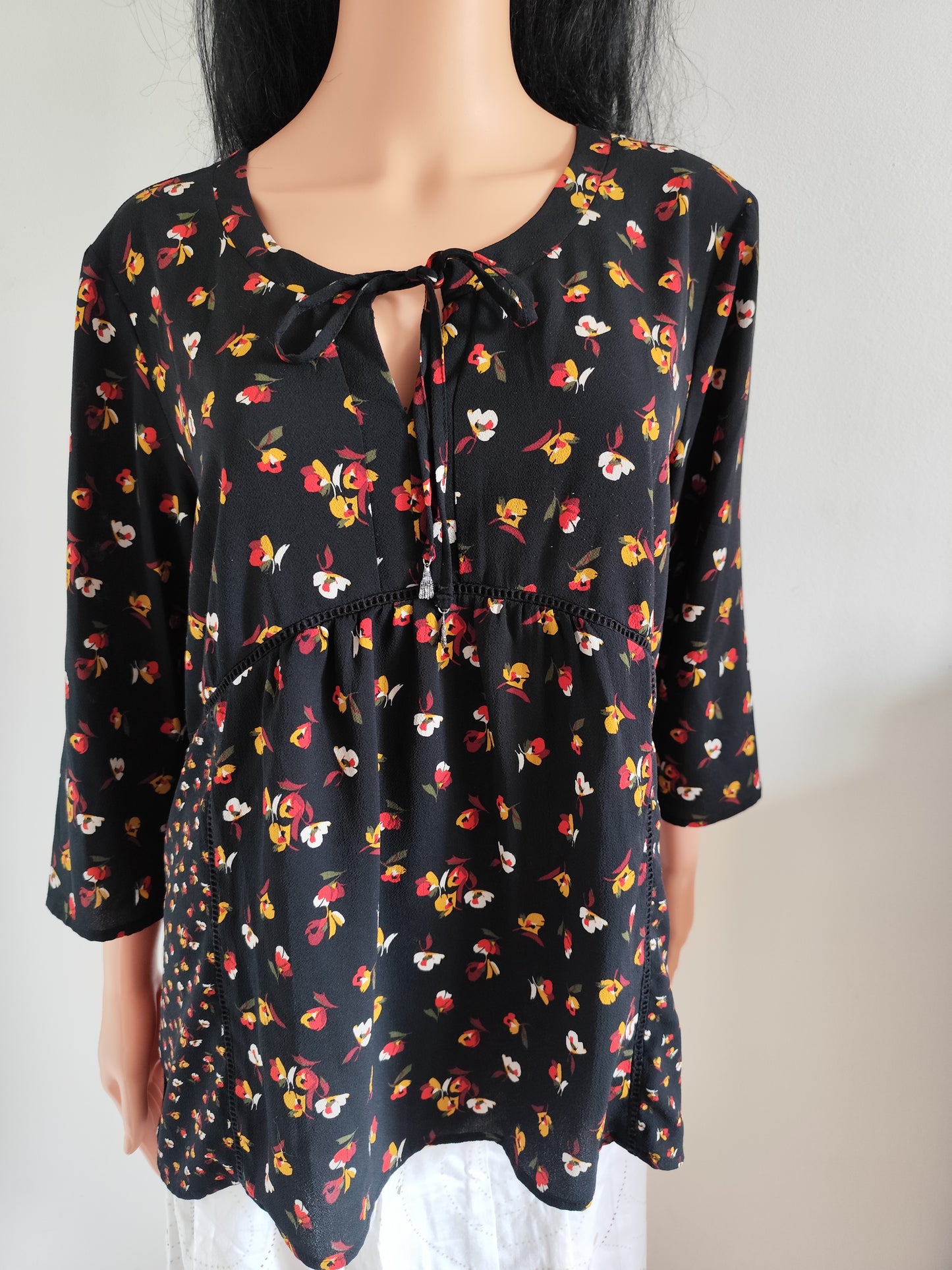 Blouse fluide à fleurs Christine Laure – taille 40/42