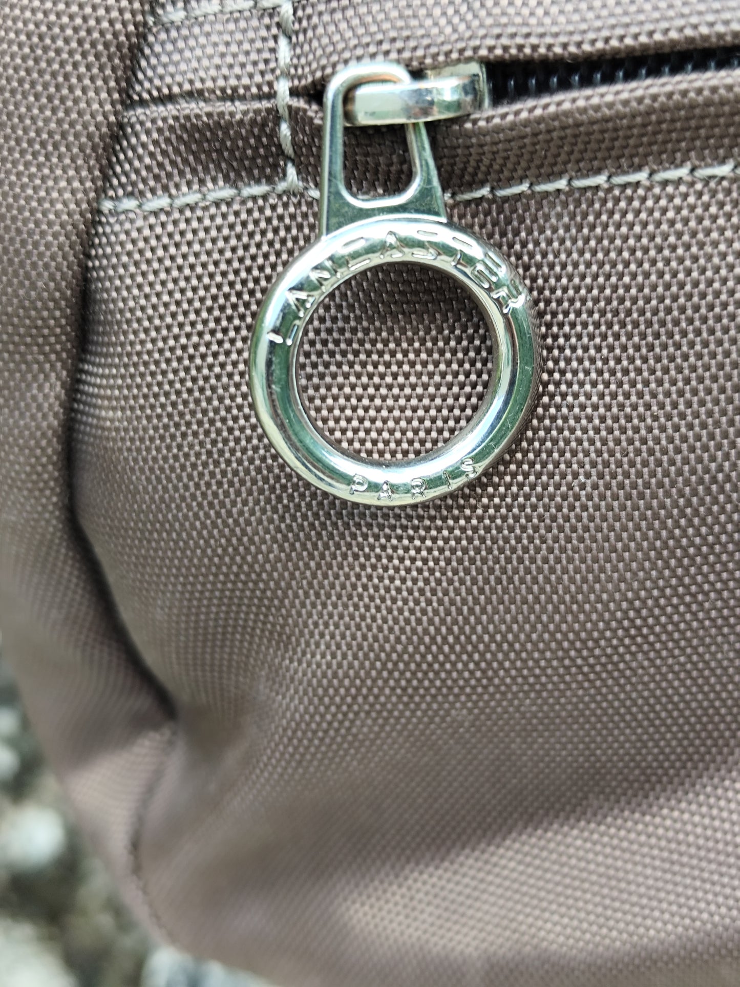 Sac baguette Lancaster Paris – Toile  Taupe