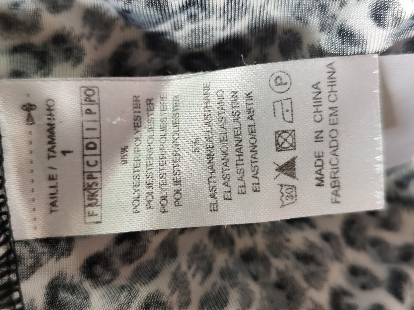 Top stretch imprimé animalier – Taille 36/38