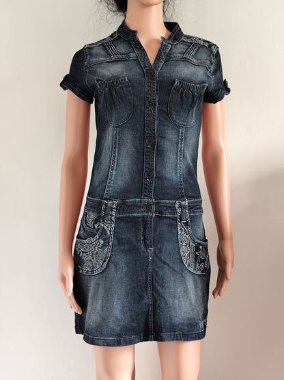 Robe en jean brodée – Desigual – S/M 36/38