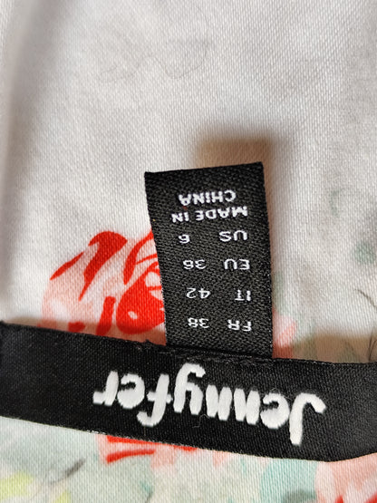 Veste cintrée fleurie Jennyfer en coton et doublée - Taille 36/38