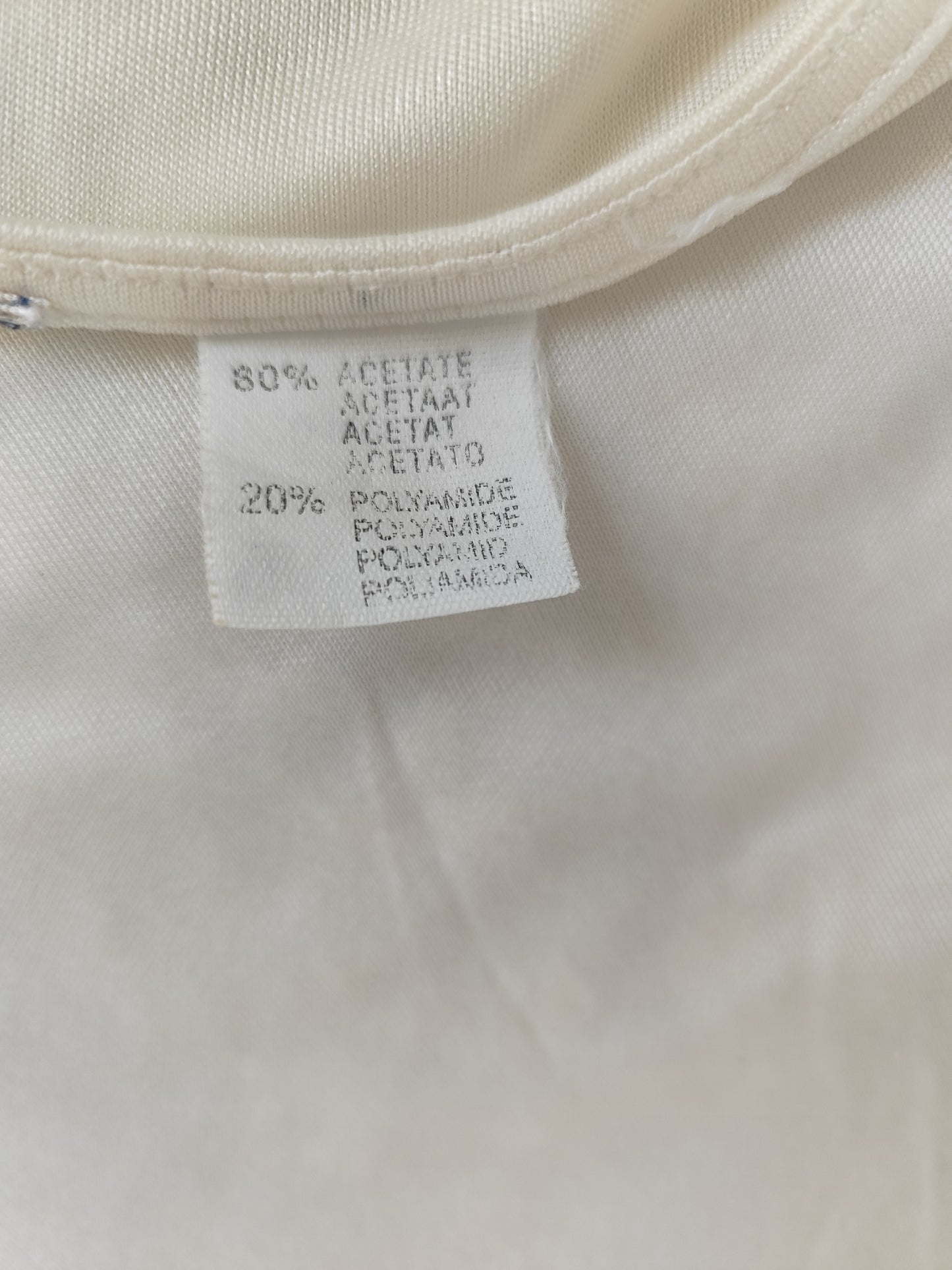 🤍 Blouse Blanche à Manches Courtes – Broderies Florales Délicates - Taille 38/40