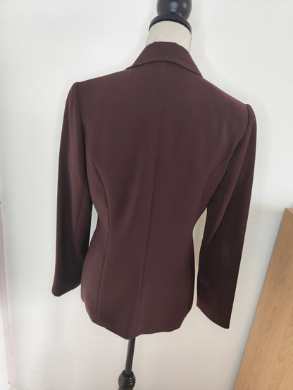 Blazer structuré vintage Bordeaux - Ici et Maintenant -  Taille 38