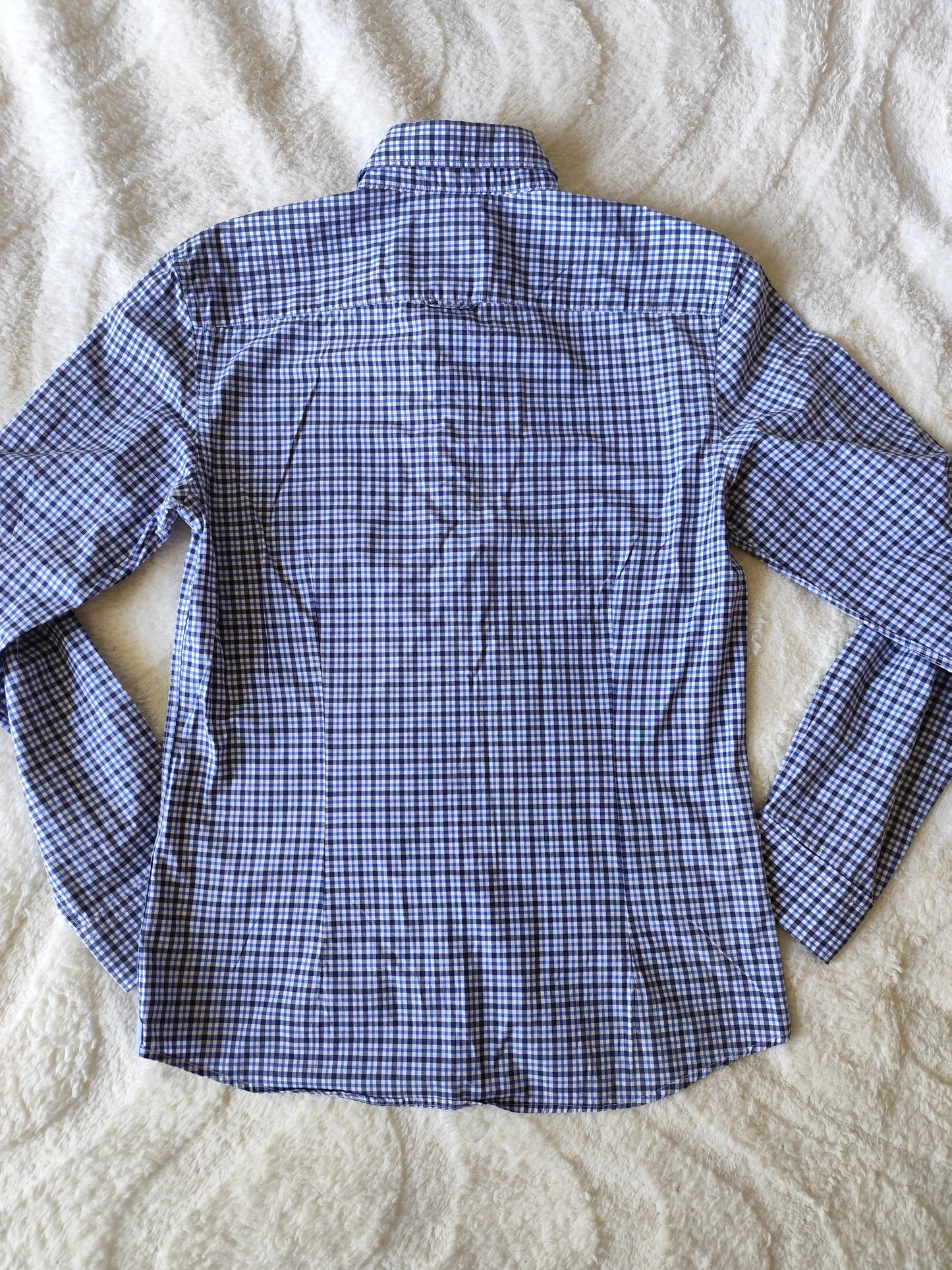 Chemise à carreaux bleu/blanc Celio – Taille S