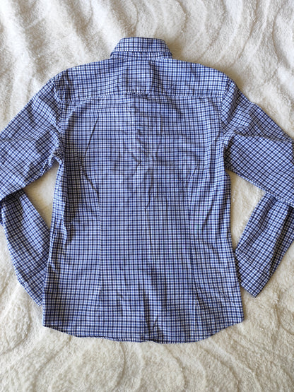 Chemise à carreaux bleu/blanc Celio – Taille S