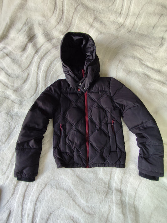 Doudoune courte Kookaï noire et bordeaux – Taille 34