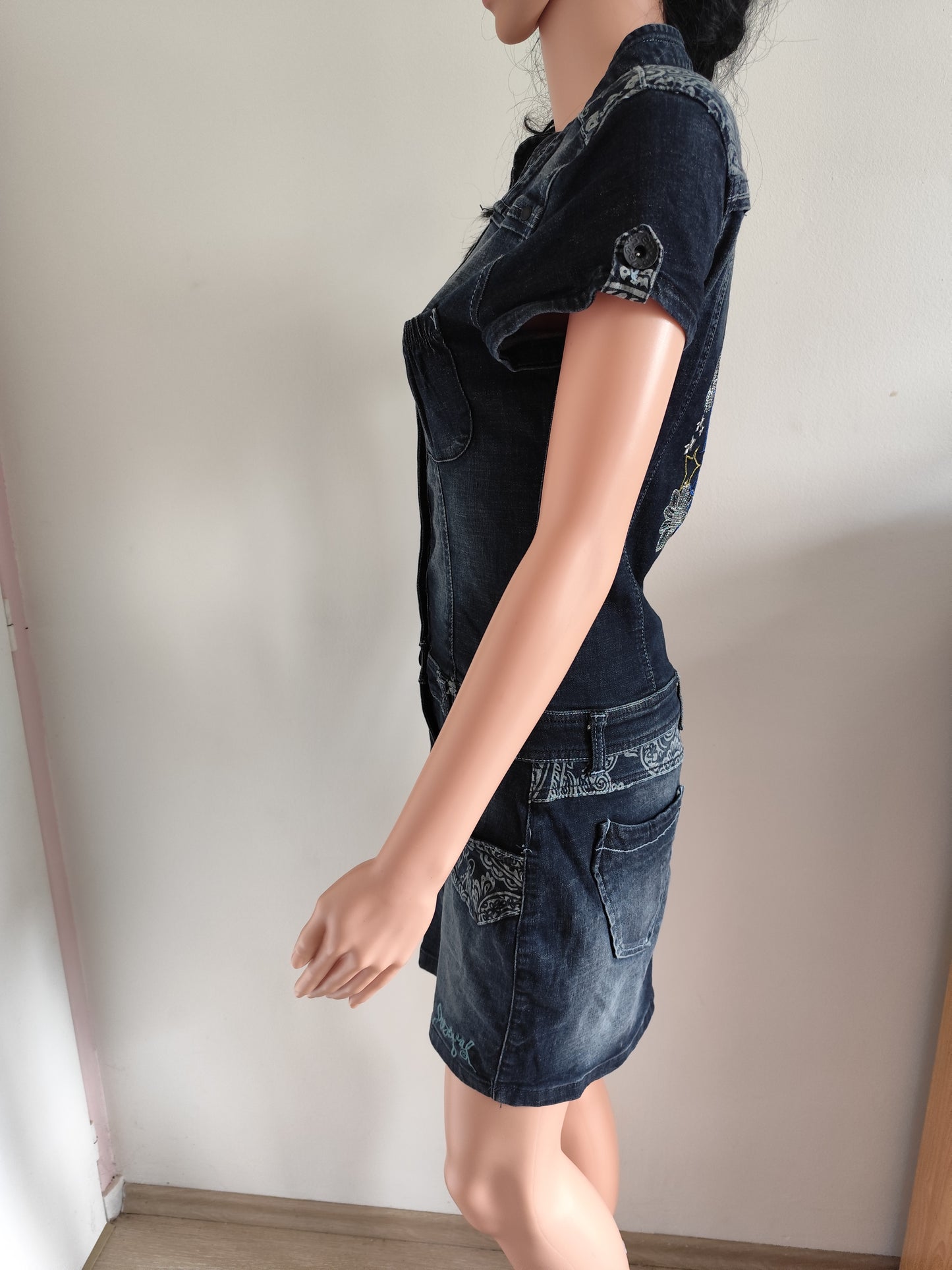 Robe en jean brodée – Desigual – S/M 36/38