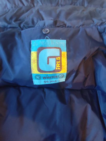 Doudoune longue bleu marine – Du Pareil Au Même - Taille 36/38