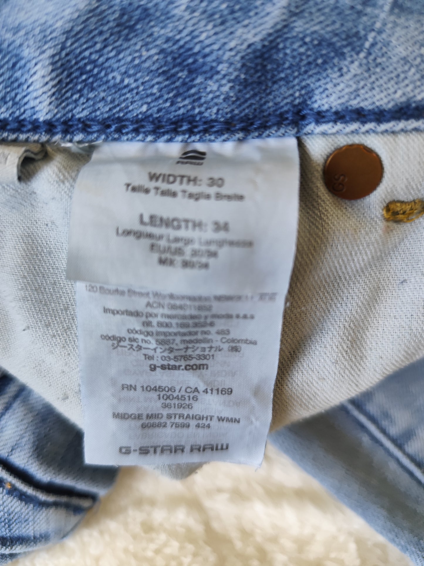 👖 Jean Homme G-Star – Confort et Style Authentique - Taille 38/40 - US W31 L32