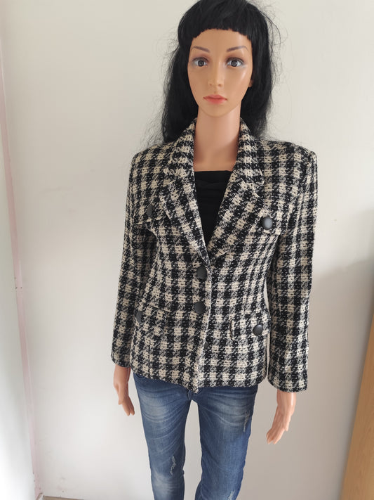 Veste courte pied-de-poule - Vertigo Paris - Taille M