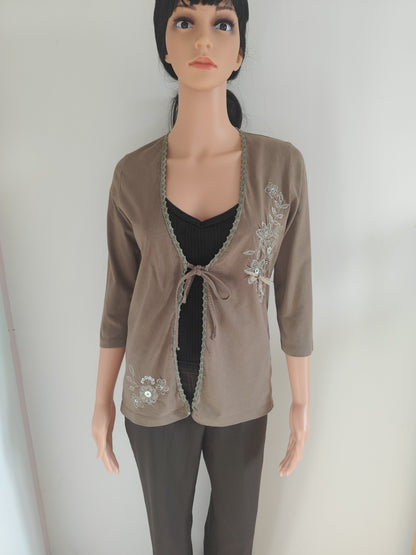 Veste CELAYA brodée et perlée – Élégance et raffinement - Taille 38/40