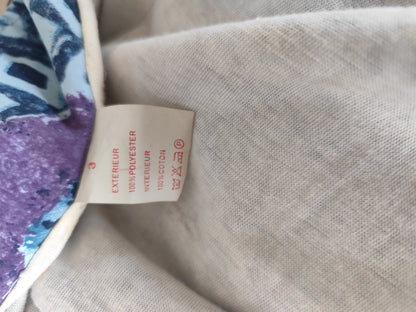 Veste coupe vent/Blouson vintage Green Worker imprimé géométrique - Taille 38/40 oversize