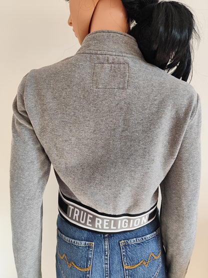 Sweat court zippé True Religion – Iconique & Tendance - Taille 38/M
