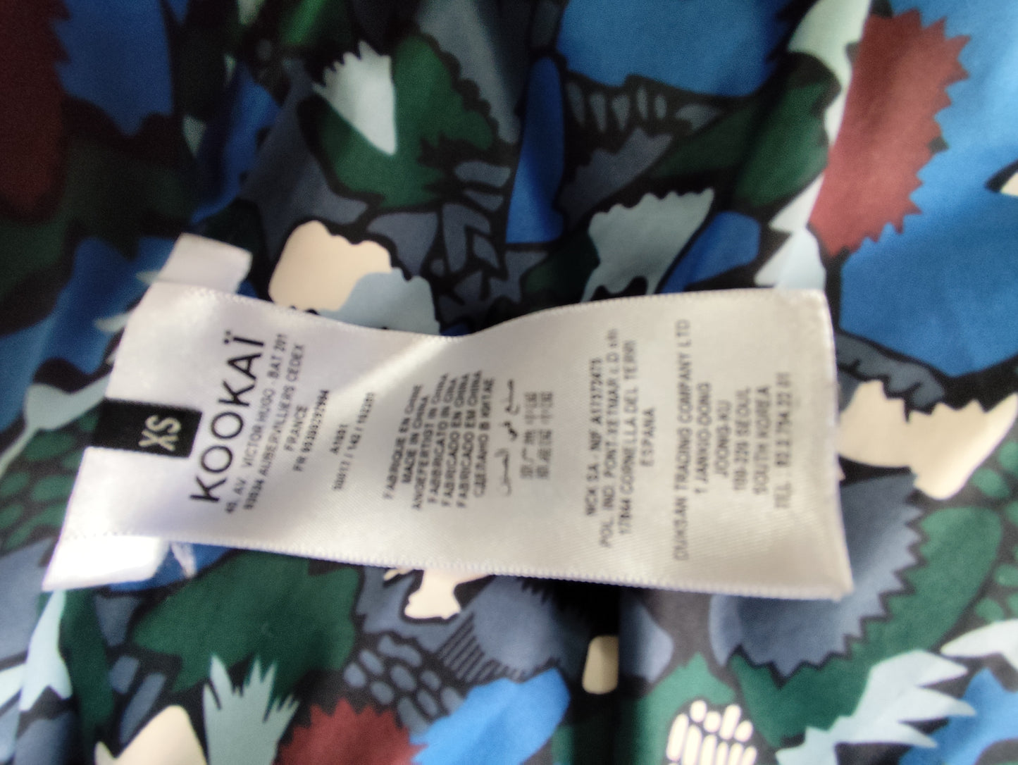 Doudoune courte Kookaï noire et bordeaux – Taille 34