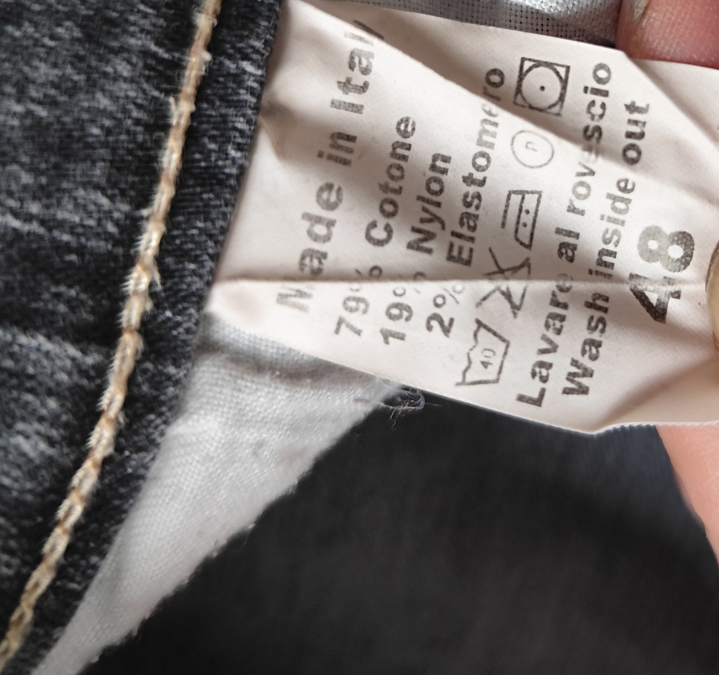 👖 Jean Flare Noir Vitamina – Élégance et Style Rétro - Taille 40/42