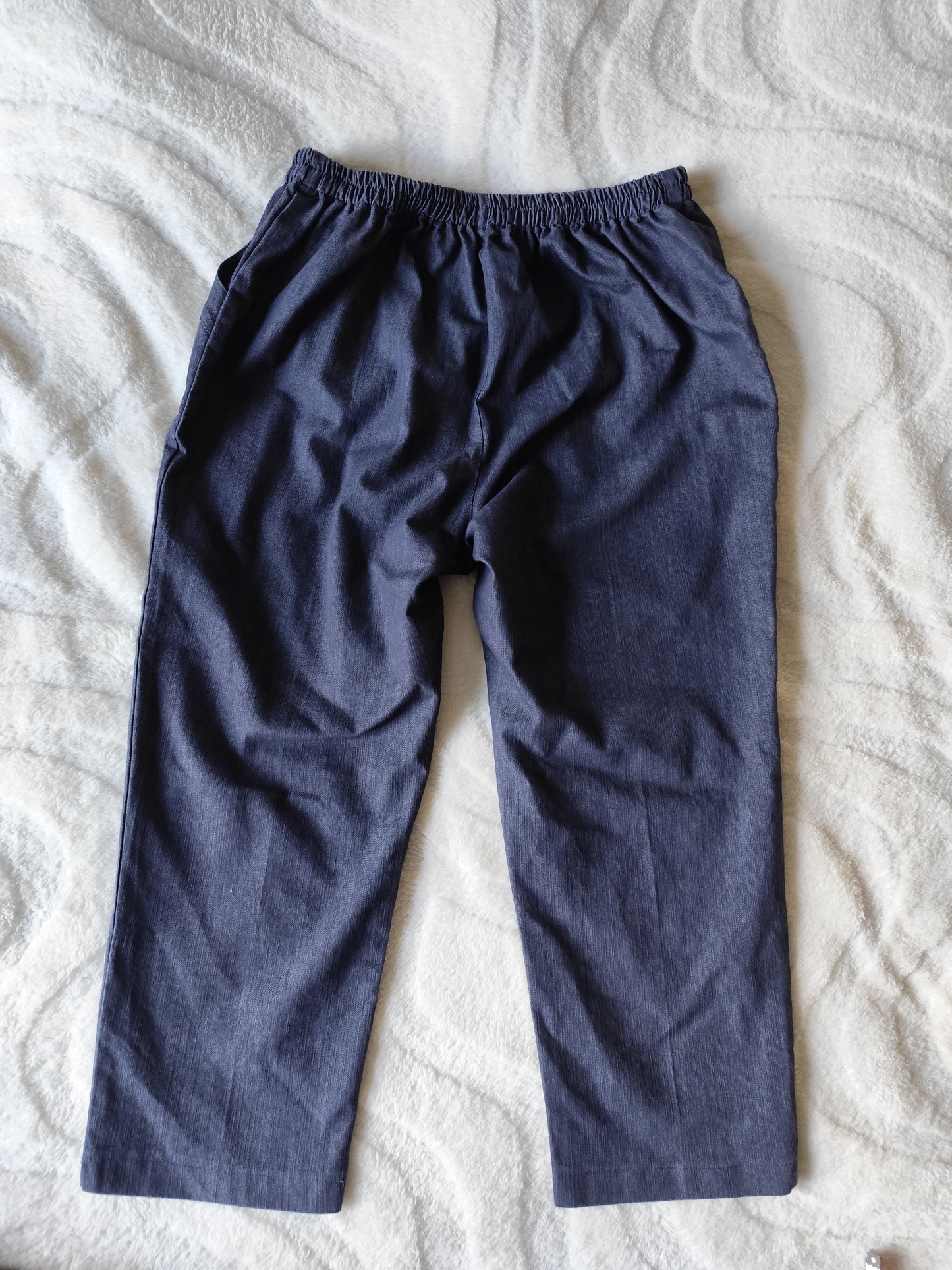 Pantalon jean fluide bleu foncé - Taille 44/46