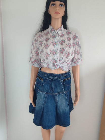 👚 Chemisier fluide à fleurs 1-2-3 – Taille 40/42 🌸