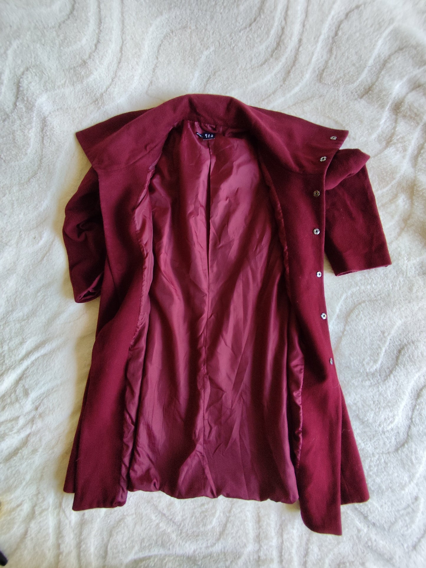 Manteau GAP laine & cachemire – Bordeaux – Taille 38/40