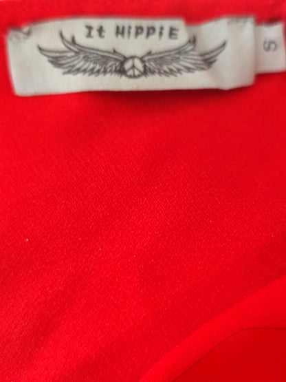Robe rouge dos nu noué – It Hippie – taille S