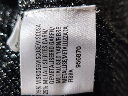 Haut fluide col bateau lurex argenté  - Taille 36/38