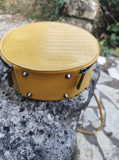 Sac rond - David Jones- couleur moutarde