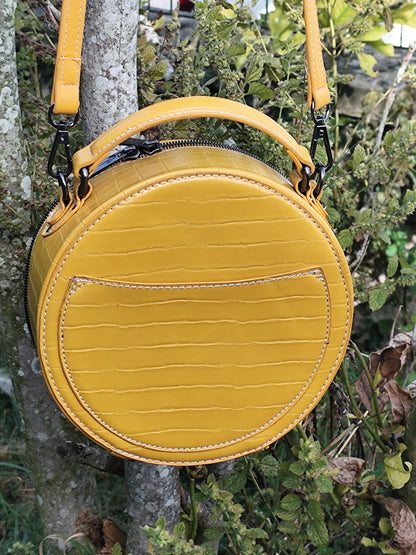 Sac rond - David Jones- couleur moutarde