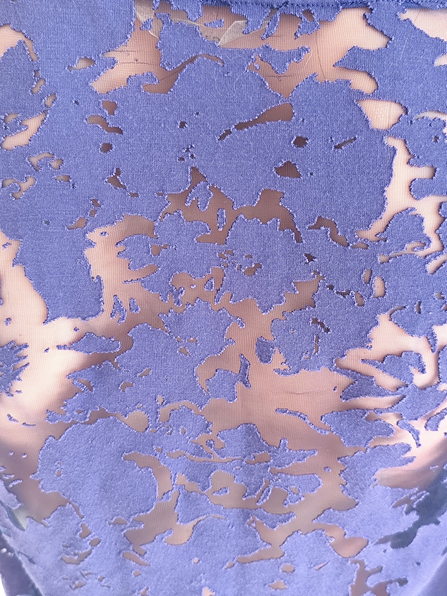 💙 Haut Sans Manche Guess – Bleu Électrique – Dos Dentelle Transparente – Taille 36/38