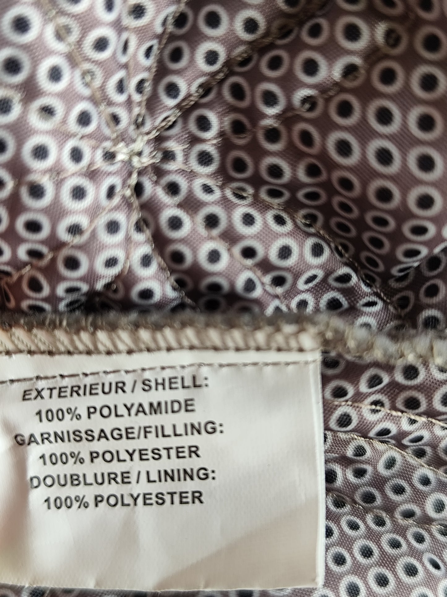 Veste matelassée surpiquée La Maison du Jersey beige taupe - Taille  48