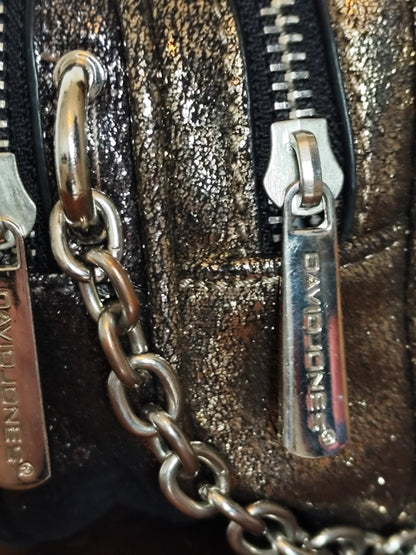 Sac David Jones – Effet Métallisé & Chaînette