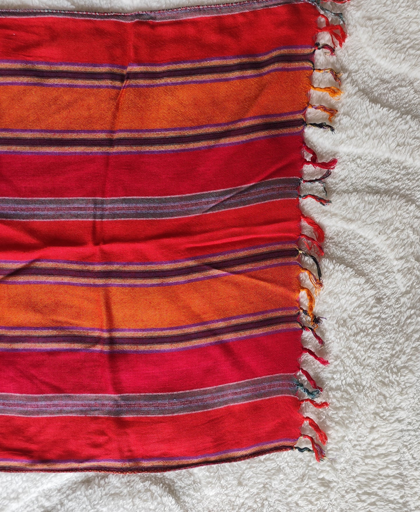 Écharpe tissée  multicolore – 170 × 47 cm