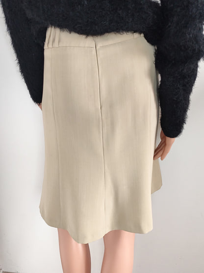 Jupe Courte Naf Naf – Beige Élégant – Taille 40