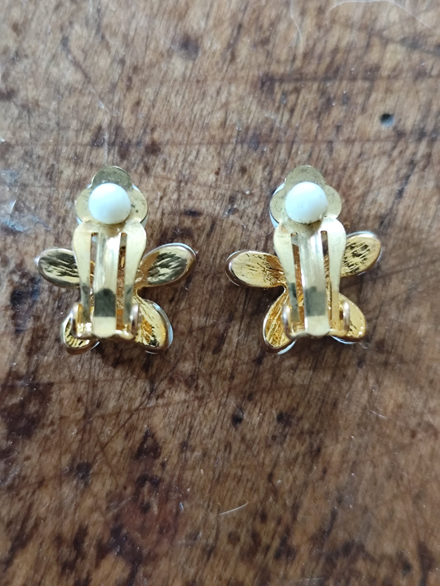 Boucle d'oreilles à clip fleur