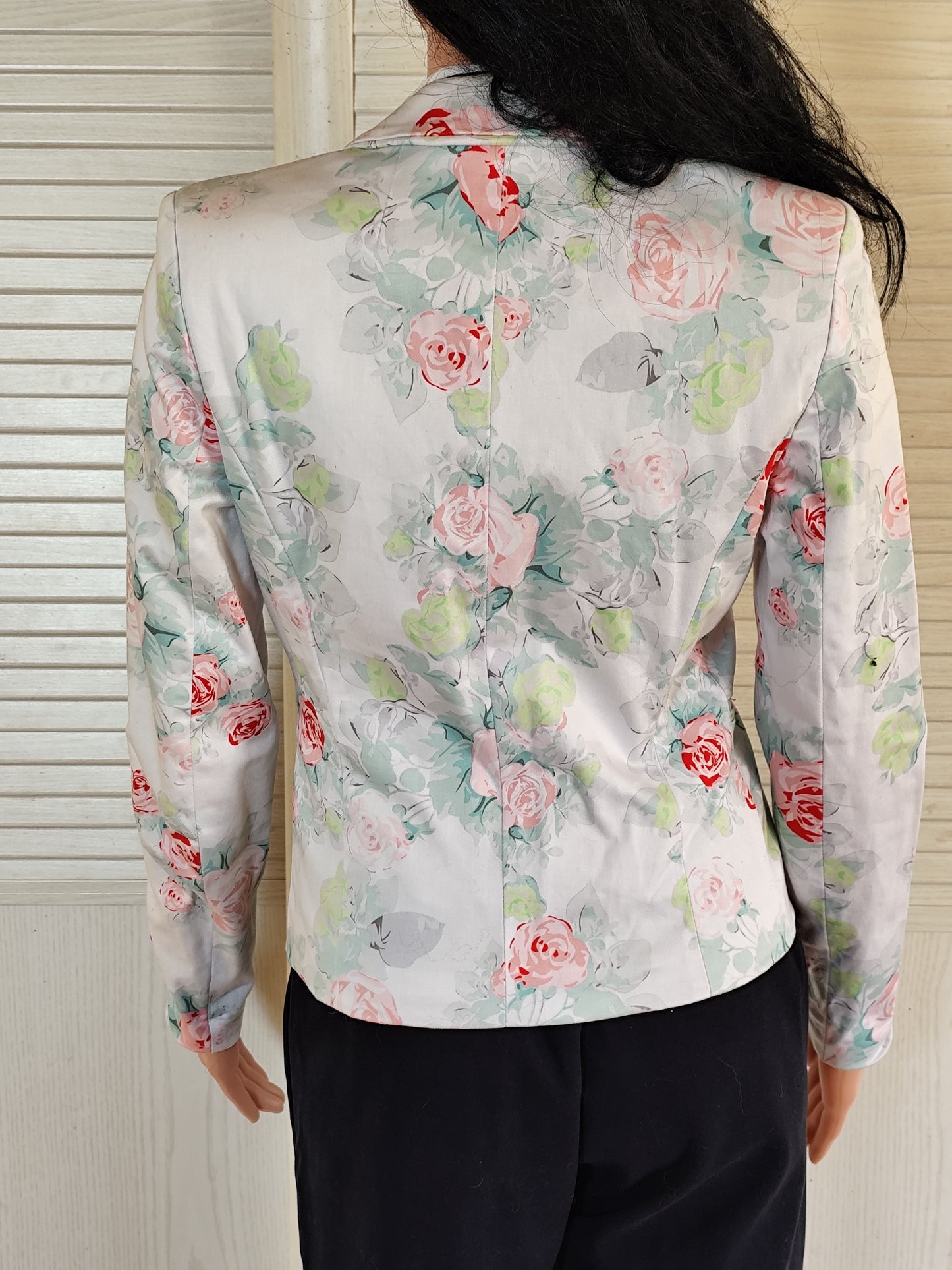 Veste cintrée fleurie Jennyfer en coton et doublée - Taille 36/38