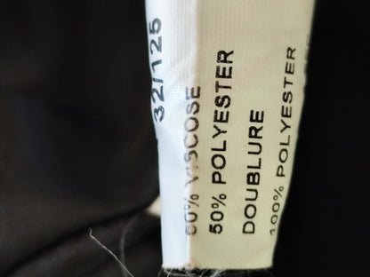 Manteau long noir rayé argenté Sinéquanone Paris – Taille 36