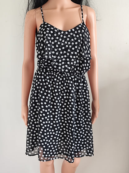 Robe noire à pois blancs Etam – Taille 42