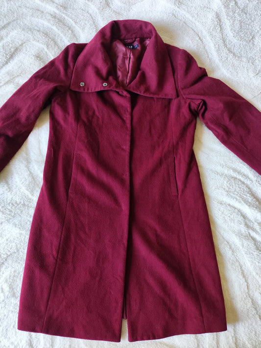 Manteau GAP laine & cachemire – Bordeaux – Taille 38/40