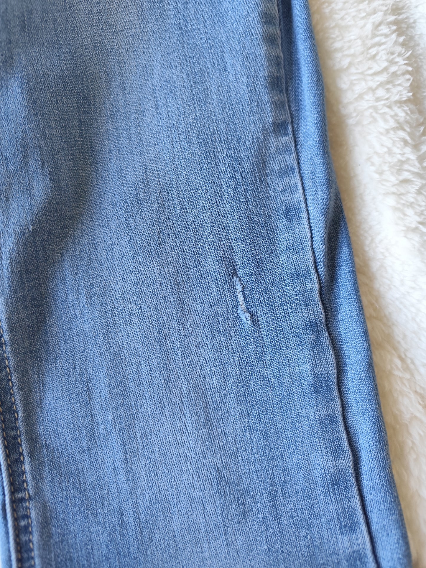 👖 Jean Évasé Nina Carter  – Bas Fendu & Effet Stretch - Taille 40