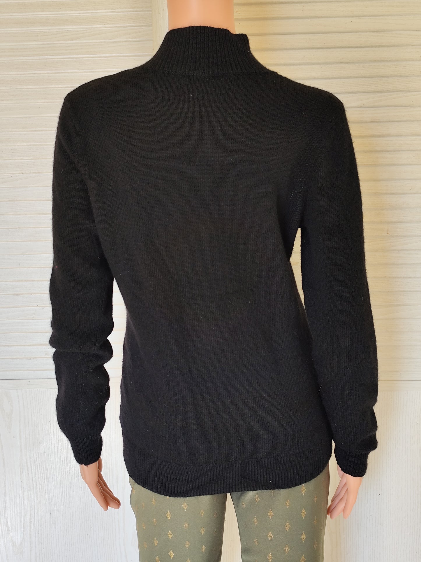 Pull noir avec bouton doré Lauren Ralph Lauren - Taille M