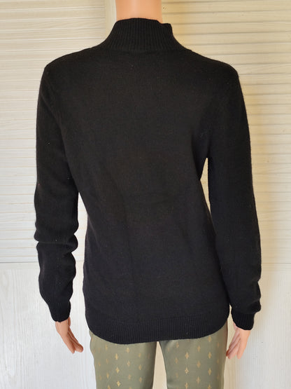 Pull noir avec bouton doré Lauren Ralph Lauren - Taille M