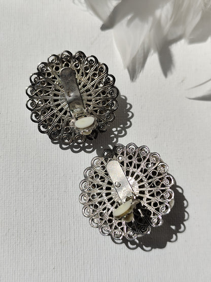 Boucles d’oreilles clips vintage – Années 70/80