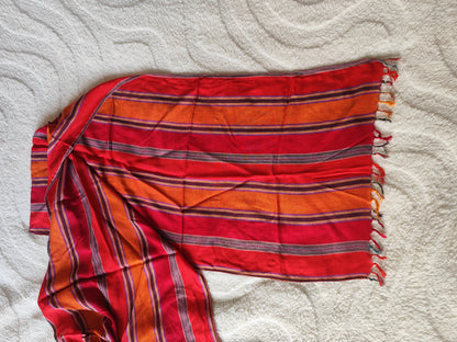 Écharpe tissée  multicolore – 170 × 47 cm