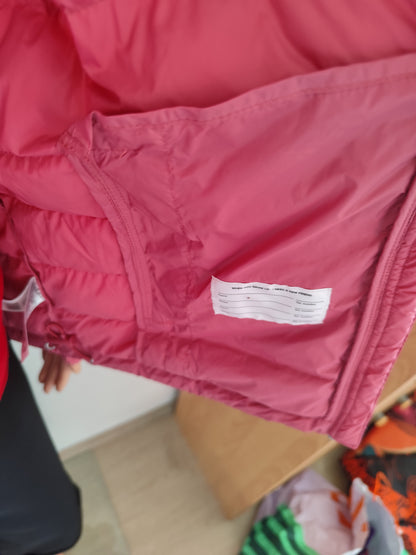 Doudoune légère rose à capuche – Taille 36