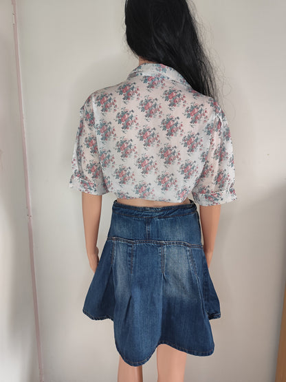 👚 Chemisier fluide à fleurs 1-2-3 – Taille 40/42 🌸