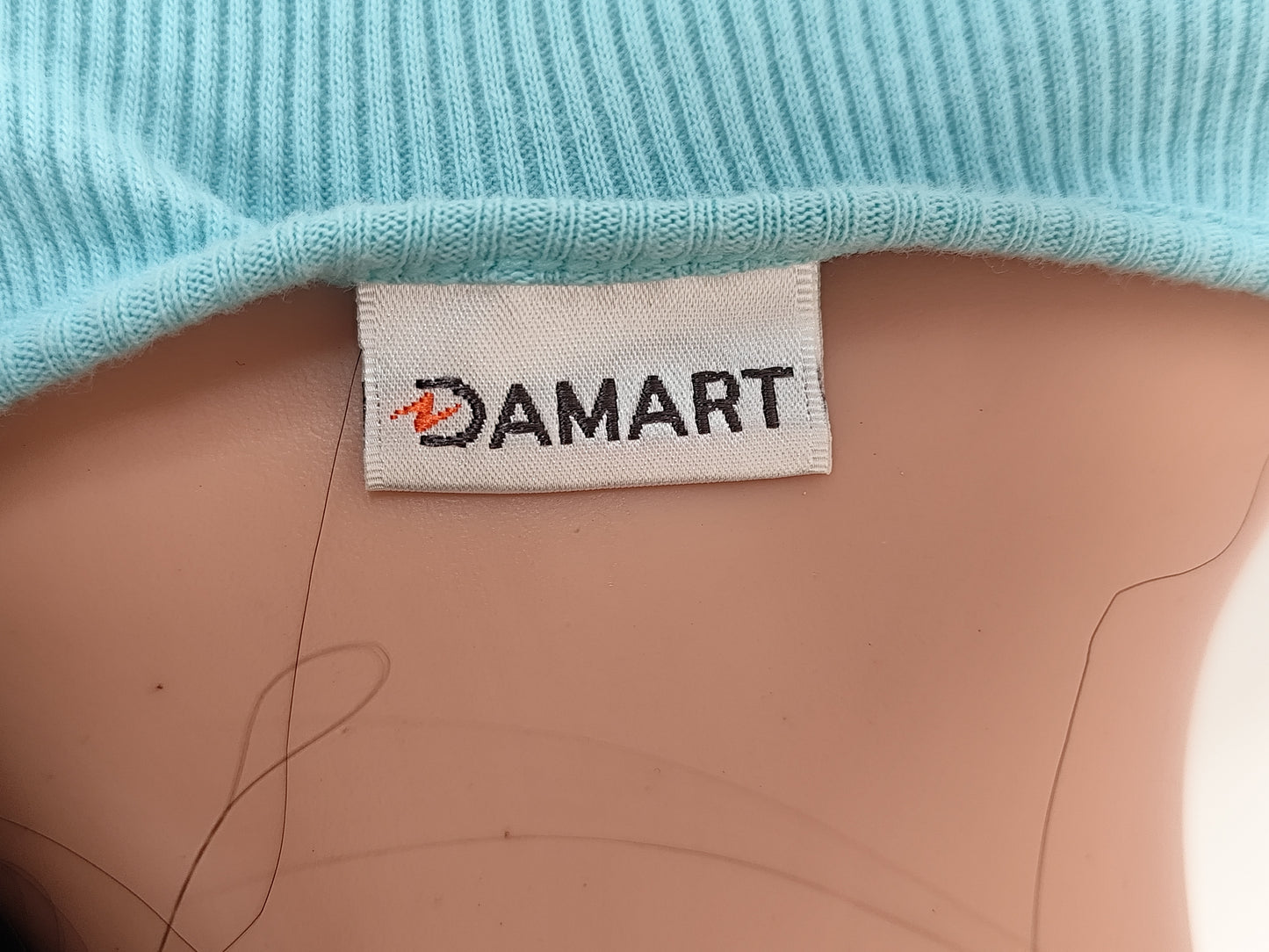 🌿 Haut bleu ajouré en coton – Damart - Taille 38/40 🌿