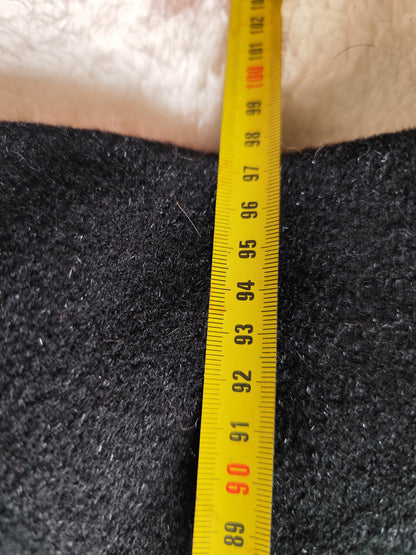 Manteau noir long vintage  – Taille  40/42