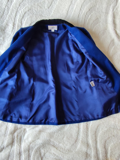 Veste blazer 1.2.3 Paris – pure laine vierge – col velours - Taille 40