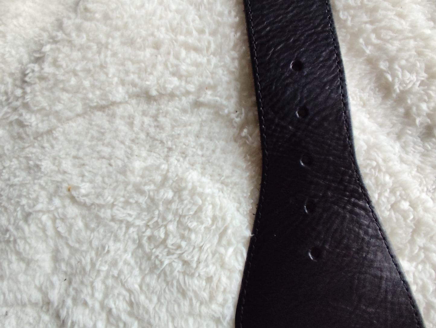 Ceinture large en cuir noir Pepe Jeans – boucle ronde - 80 cm