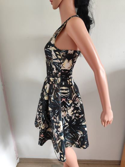 🖤 Robe imprimée fleuri H&M structurée - Taille 36/38