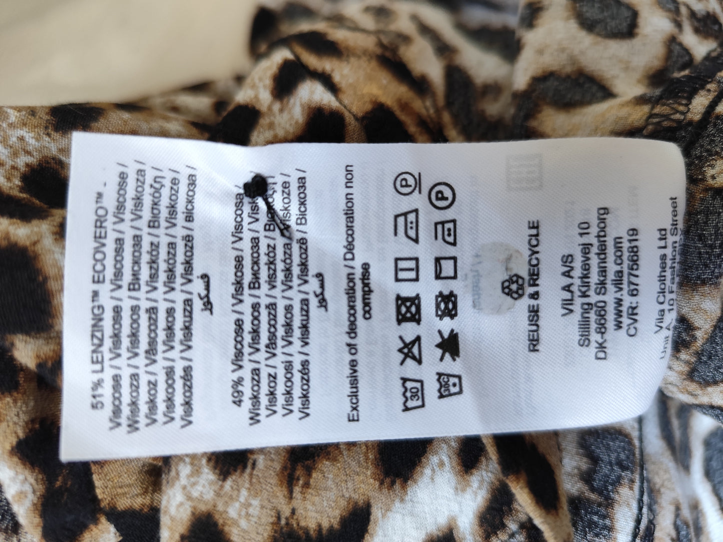 Blouse léopard à volants – Object – taille 38