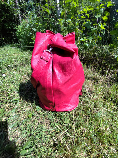 Sac seau Rodier rose framboise – 30x27x18 cm